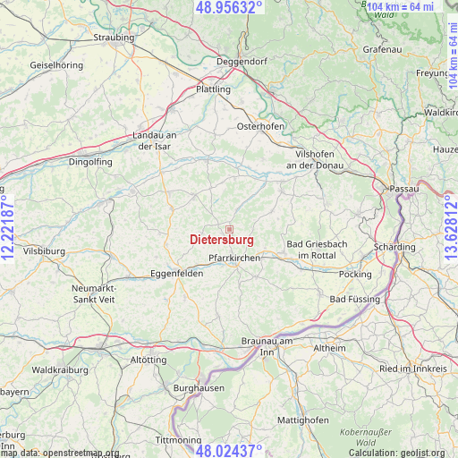Dietersburg on map