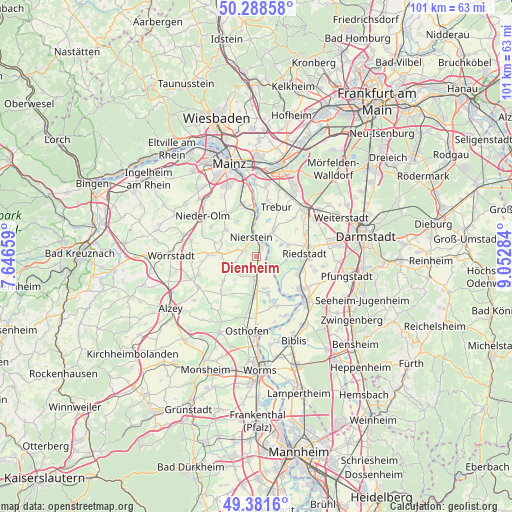Dienheim on map