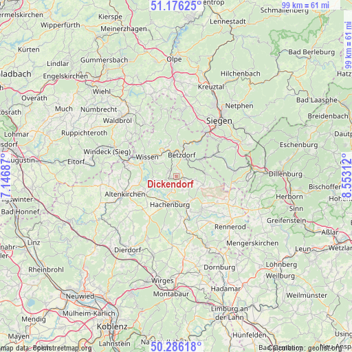 Dickendorf on map