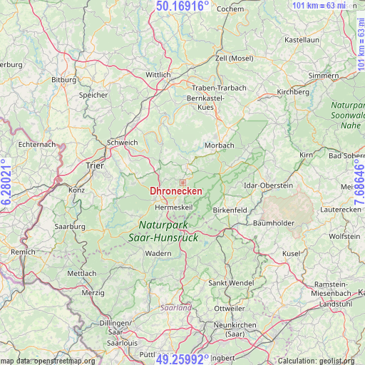 Dhronecken on map