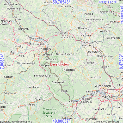 Dessighofen on map