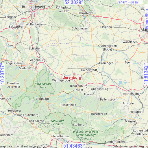 Derenburg on map