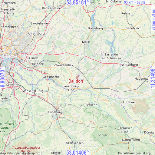 Dalldorf on map