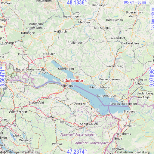 Daisendorf on map