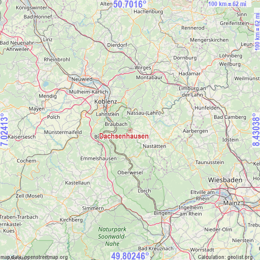 Dachsenhausen on map