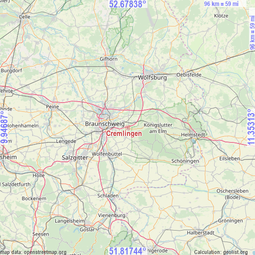 Cremlingen on map