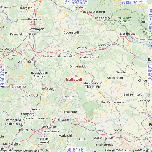 Büttstedt on map