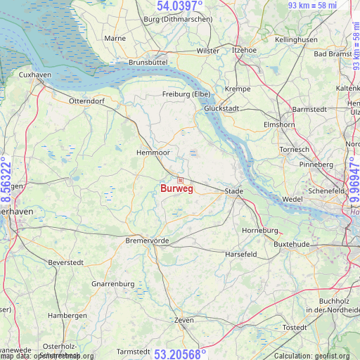 Burweg on map