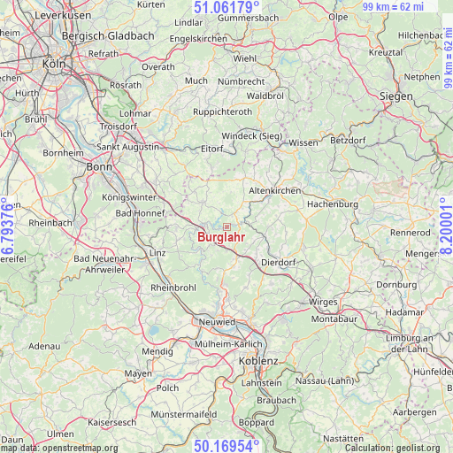 Burglahr on map