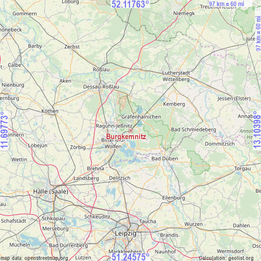 Burgkemnitz on map