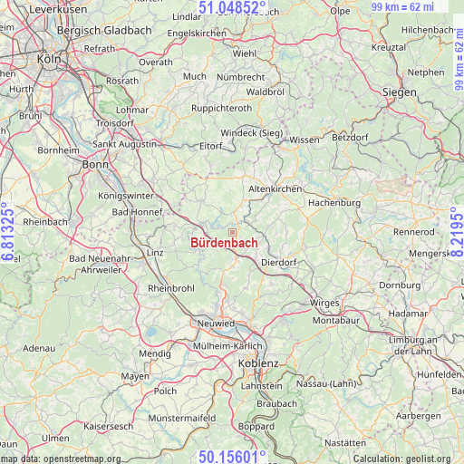 Bürdenbach on map