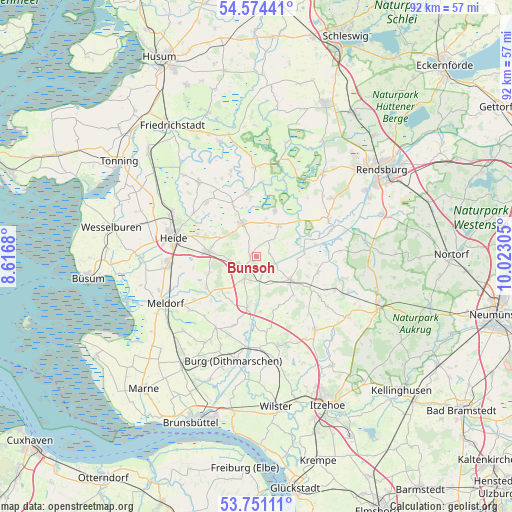 Bunsoh on map