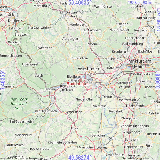Budenheim on map