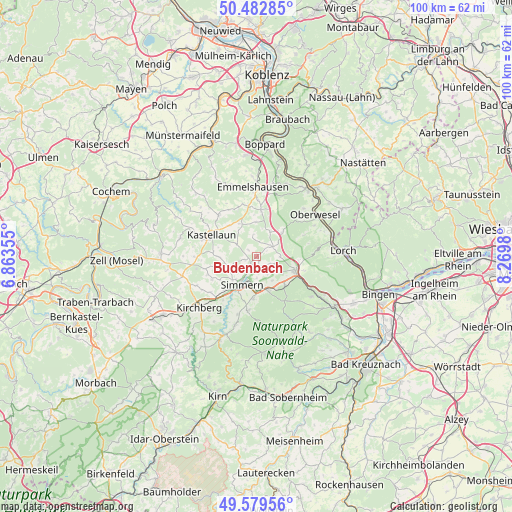 Budenbach on map