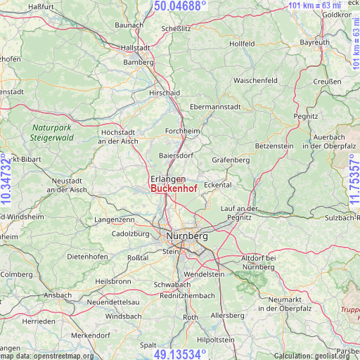 Buckenhof on map