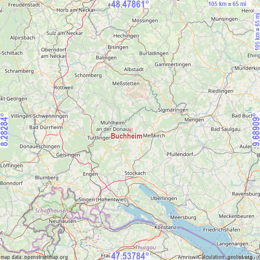 Buchheim on map