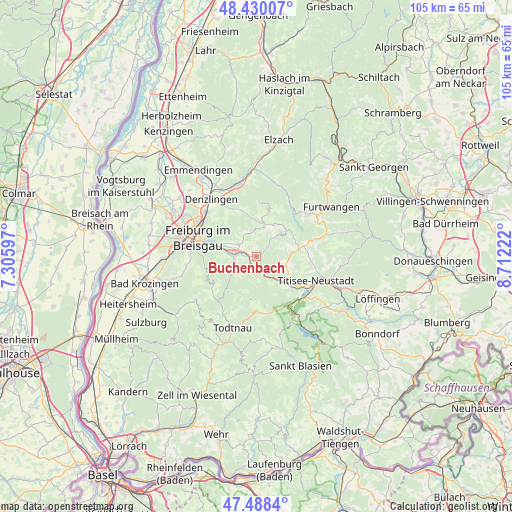 Buchenbach on map