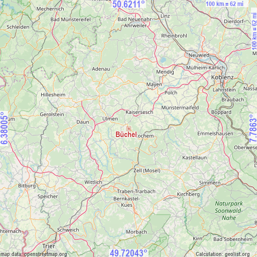 Büchel on map