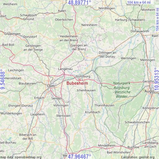 Bubesheim on map