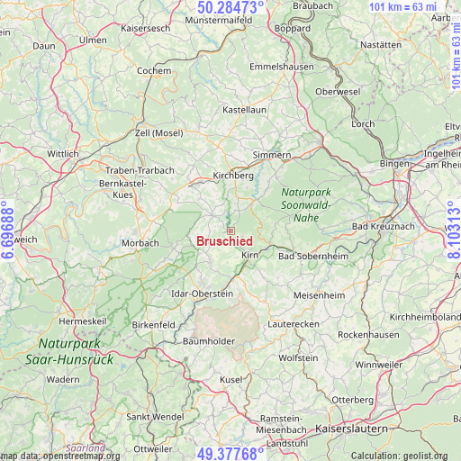 Bruschied on map