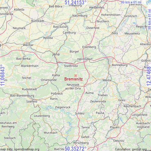 Bremsnitz on map