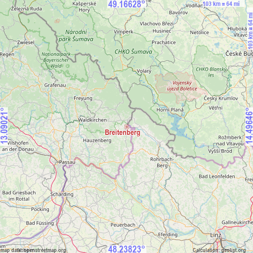 Breitenberg on map