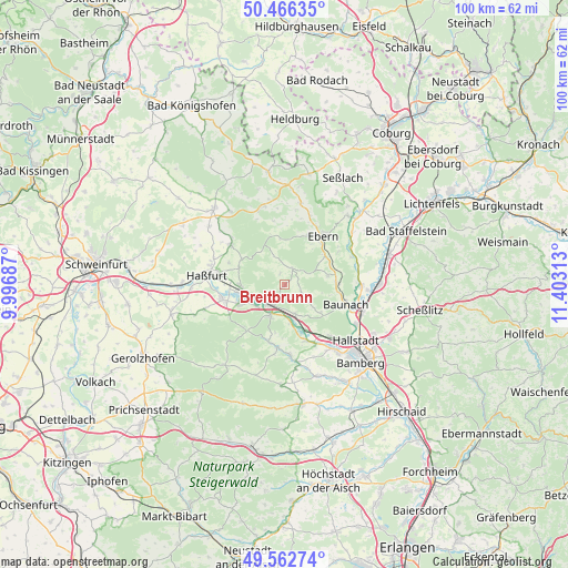 Breitbrunn on map