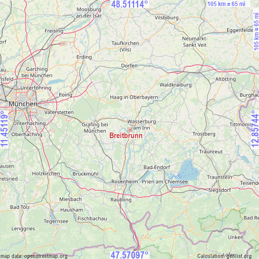 Breitbrunn on map