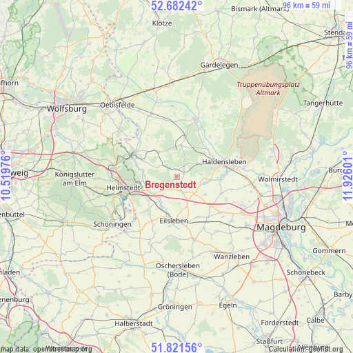 Bregenstedt on map
