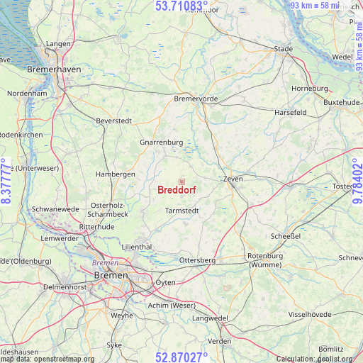 Breddorf on map