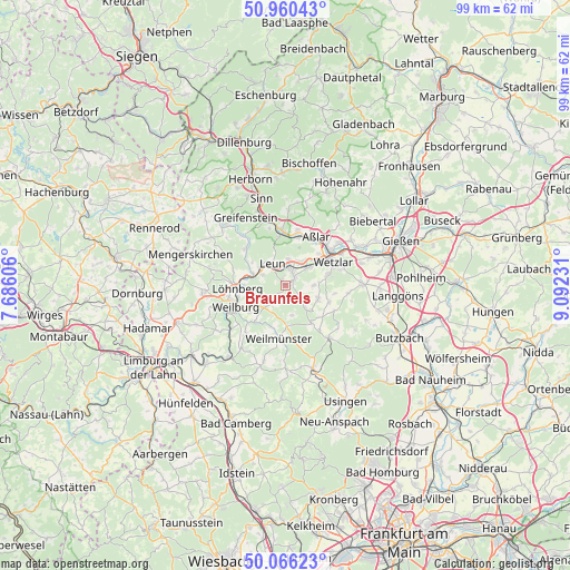 Braunfels on map