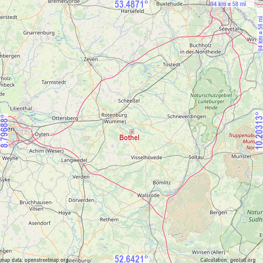 Bothel on map