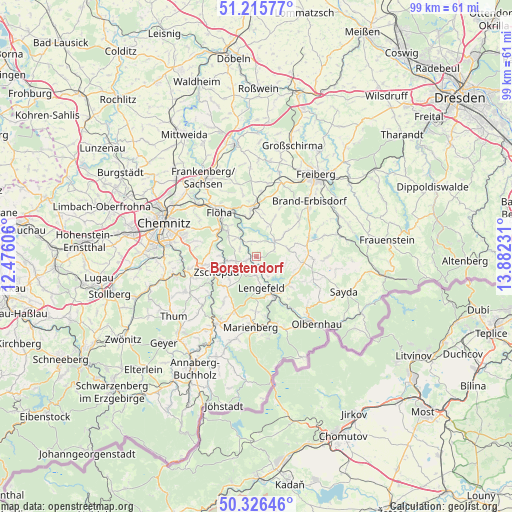 Borstendorf on map