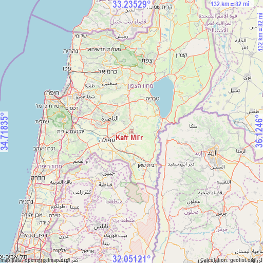 Kafr Miṣr on map