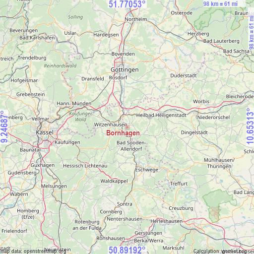 Bornhagen on map