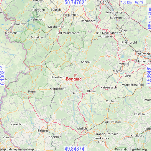 Bongard on map