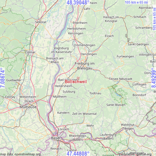 Bollschweil on map