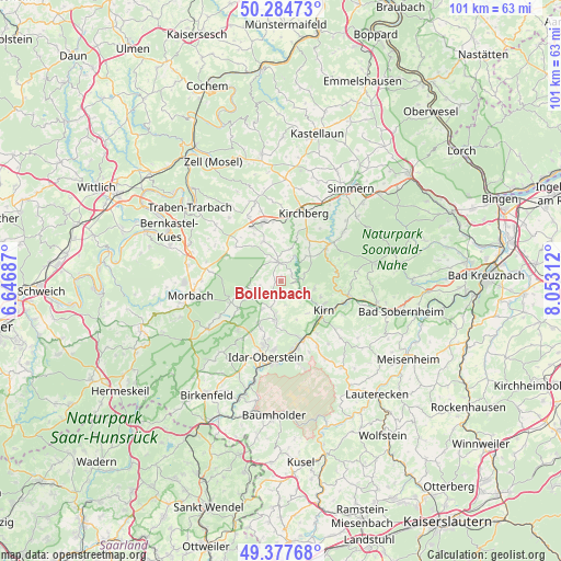 Bollenbach on map