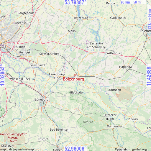 Boizenburg on map