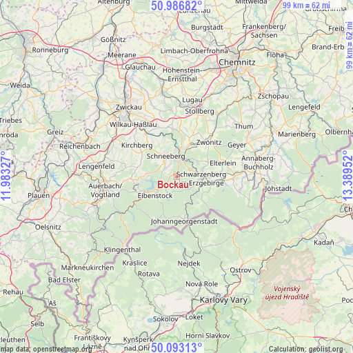 Bockau on map