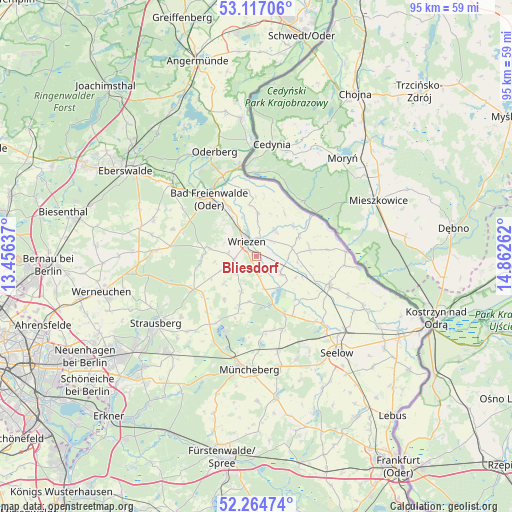 Bliesdorf on map