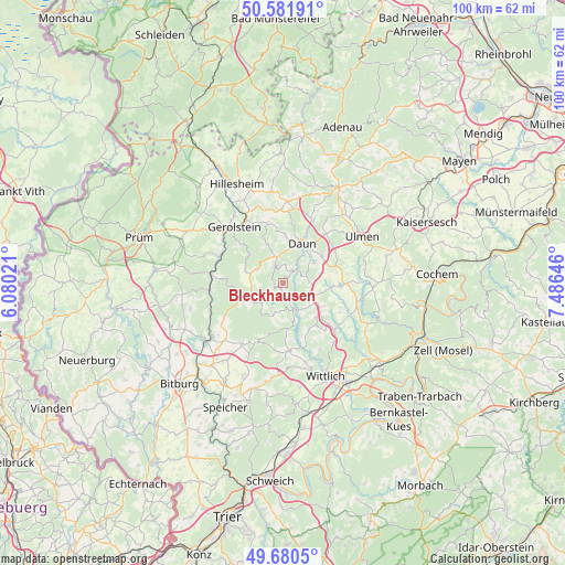 Bleckhausen on map