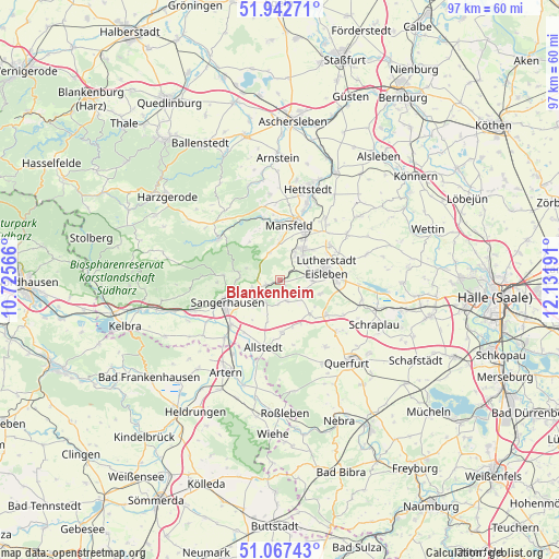 Blankenheim on map