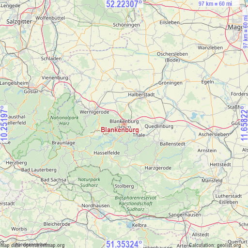 Blankenburg on map