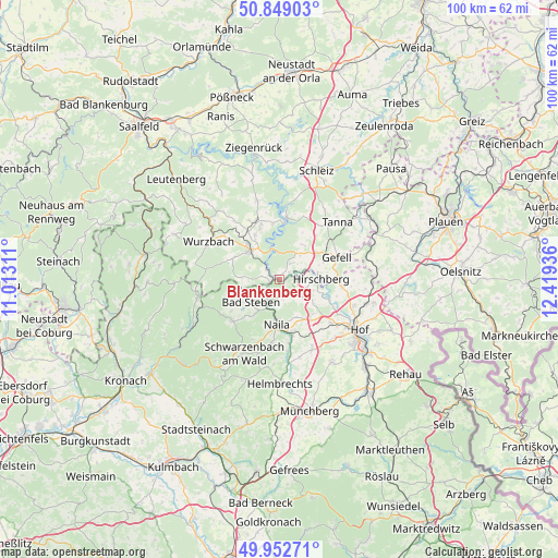Blankenberg on map