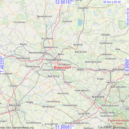 Bissendorf on map