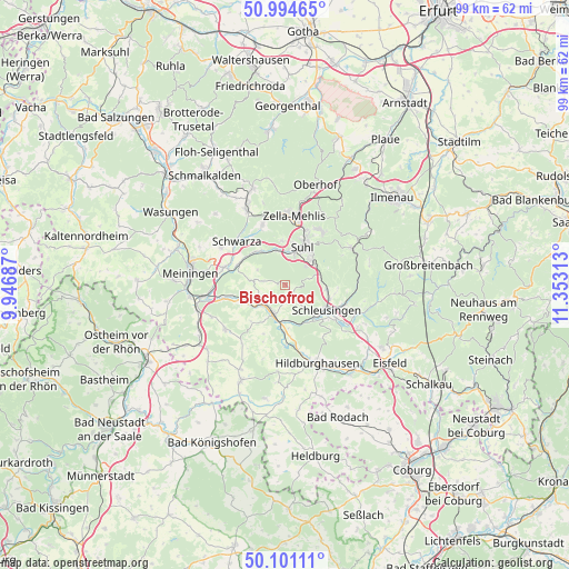 Bischofrod on map