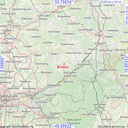 Birstein on map