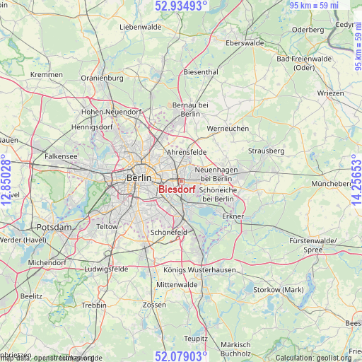 Biesdorf on map