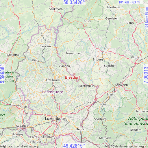 Biesdorf on map